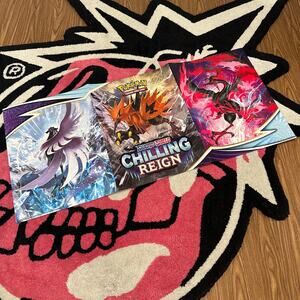 Pokémon Promotional Chilling Reign Poster BRAND NEW